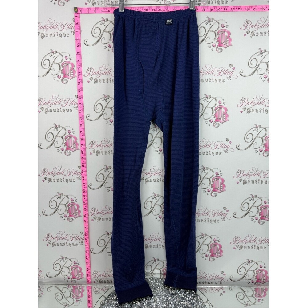 Helly Hansen joggers vintage wool pants Navy Thermal Base Layer Bottoms